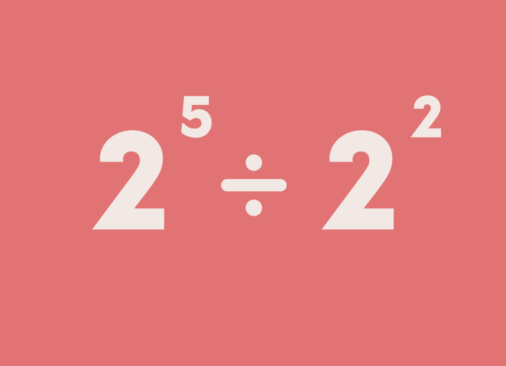 dividing exponents
