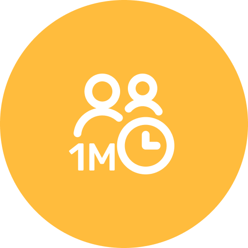 1 million tutoring, counseling, and test prep hours icon